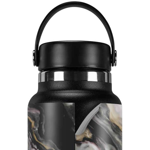 Gold Blush Marble Ink Hydro Flask 32oz Wide Mouth Skin